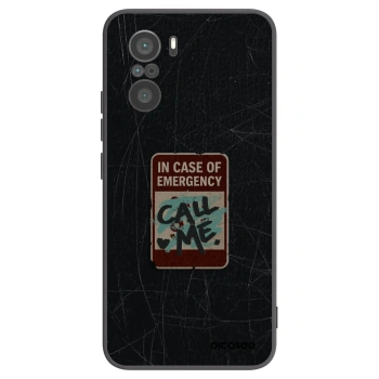 Picasee Xiaomi Poco F3 Hülle - Schwarzes Silikon - EMERGENCY