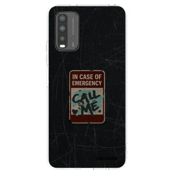 Picasee Xiaomi Redmi 9T Hülle - Transparentes Silikon - EMERGENCY