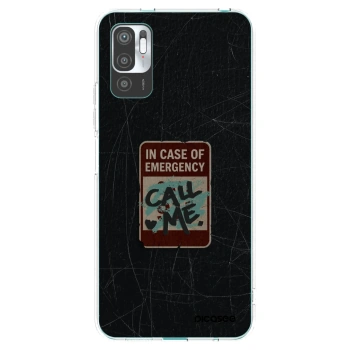 Picasee Xiaomi Redmi Note 10 5G Hülle - Transparentes Silikon - EMERGENCY