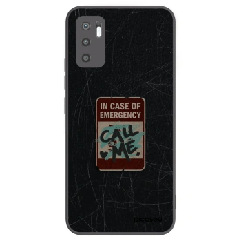 Picasee Xiaomi Redmi Note 10 5G Hülle - Schwarzes Silikon - EMERGENCY