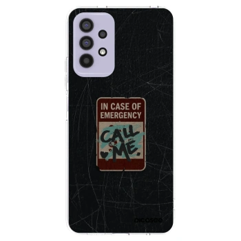 Picasee Samsung Galaxy A32 4G SM-A325F Hülle - Transparentes Silikon - EMERGENCY
