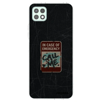 Picasee Samsung Galaxy A22 A226B 5G Hülle - Transparentes Silikon - EMERGENCY