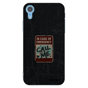 Picasee Apple iPhone XR Hülle - Transparentes Silikon - EMERGENCY