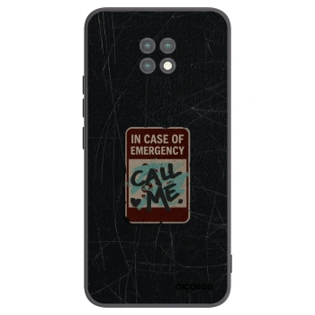Picasee Xiaomi Redmi Note 9T Hülle - Schwarzes Silikon - EMERGENCY