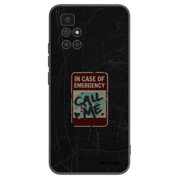 Picasee Xiaomi Redmi 10 Hülle - Schwarzes Silikon - EMERGENCY