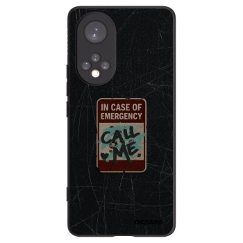 Picasee Honor 50 5G Hülle - Schwarzes Silikon - EMERGENCY