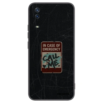 Picasee Vivo Y11s Hülle - Schwarzes Silikon - EMERGENCY