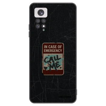 Picasee Xiaomi Redmi Note 11 Hülle - Schwarzes Silikon - EMERGENCY