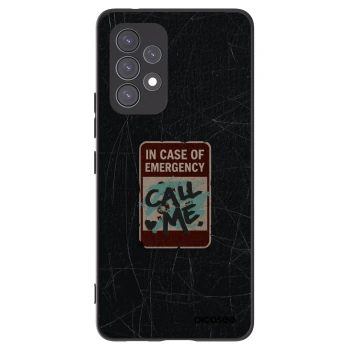Picasee Samsung Galaxy A53 5G A536 Hülle - Schwarzes Silikon - EMERGENCY