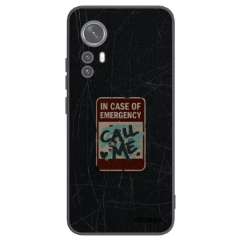 Picasee Xiaomi 12 Hülle - Schwarzes Silikon - EMERGENCY