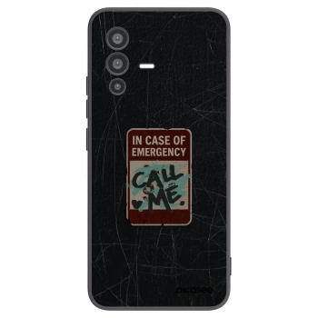 Picasee Vivo V23 5G Hülle - Schwarzes Silikon - EMERGENCY