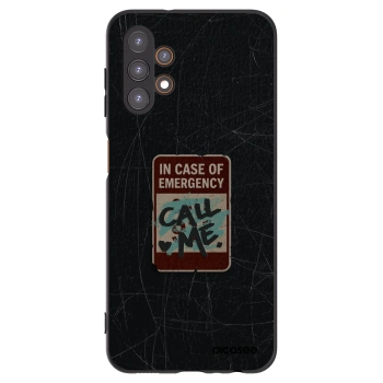 Picasee Samsung Galaxy A13 4G A135 Hülle - Schwarzes Silikon - EMERGENCY
