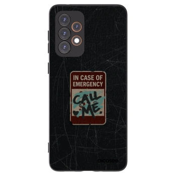 Picasee Samsung Galaxy A33 5G A336 Hülle - Schwarzes Silikon - EMERGENCY