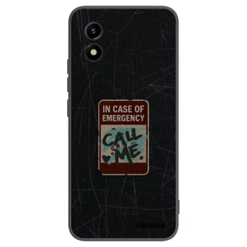 Picasee Vivo Y01 Hülle - Schwarzes Silikon - EMERGENCY