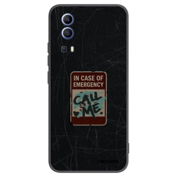 Picasee Vivo Y52 5G Hülle - Schwarzes Silikon - EMERGENCY