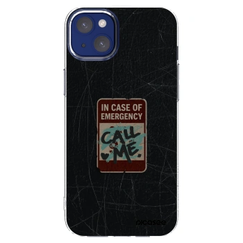 Picasee Apple iPhone 14 Plus Hülle - Transparentes Silikon - EMERGENCY