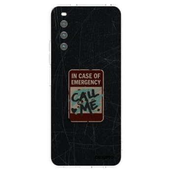 Picasee Sony Xperia 10 IV 5G Hülle - Transparentes Silikon - EMERGENCY