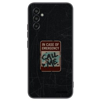 Picasee Samsung Galaxy M13 M135F Hülle - Schwarzes Silikon - EMERGENCY