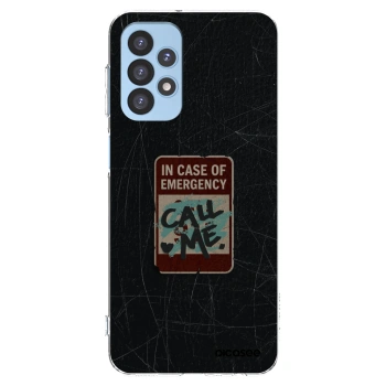 Picasee Samsung Galaxy A23 A235F 4G Hülle - Transparentes Silikon - EMERGENCY