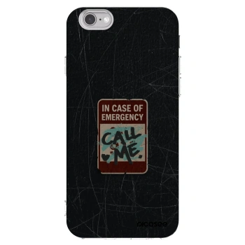 Picasee Apple iPhone 6/6S Hülle - Transparentes Silikon - EMERGENCY
