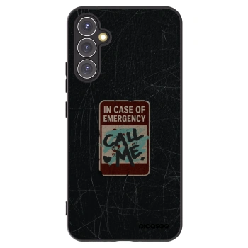 Picasee Samsung Galaxy A34 5G A346B Hülle - Schwarzes Silikon - EMERGENCY