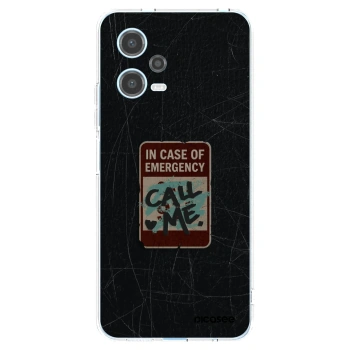 Picasee Xiaomi Redmi Note 12 5G Hülle - Transparentes Silikon - EMERGENCY