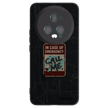 Picasee Honor Magic5 Pro Hülle - Schwarzes Silikon - EMERGENCY