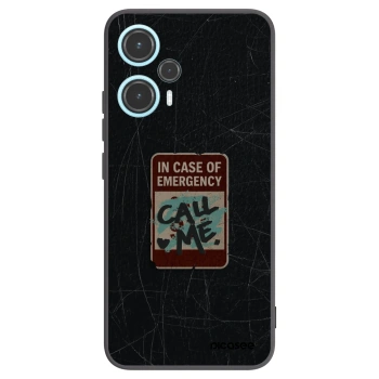 Picasee Xiaomi Poco F5 Hülle - Schwarzes Silikon - EMERGENCY