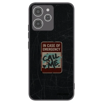 Picasee Xiaomi Redmi 12 4G Hülle - Schwarzes Silikon - EMERGENCY