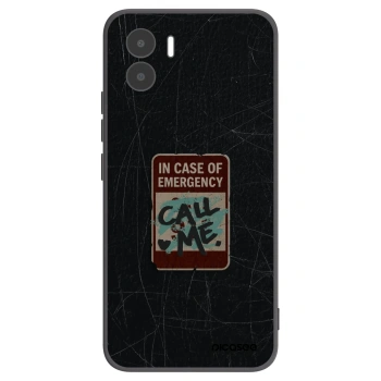 Picasee Xiaomi Redmi A2 Hülle - Schwarzes Silikon - EMERGENCY