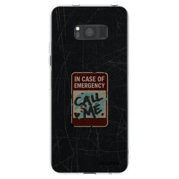 Picasee Samsung Galaxy S8 G950F Hülle - Transparentes Silikon - EMERGENCY