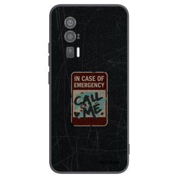 Picasee Xiaomi Poco F5 Pro 5G Hülle - Schwarzes Silikon - EMERGENCY