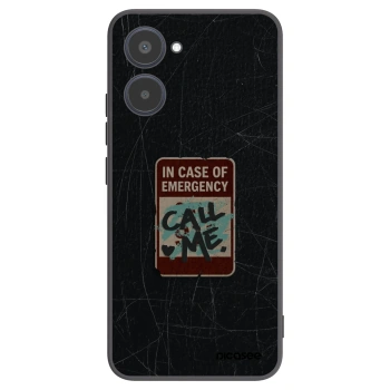 Picasee Realme 10 4G Hülle - Schwarzes Silikon - EMERGENCY