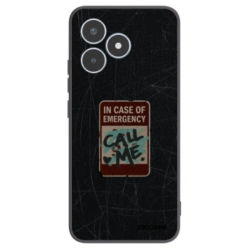 Picasee Realme C53 Hülle - Schwarzes Silikon - EMERGENCY