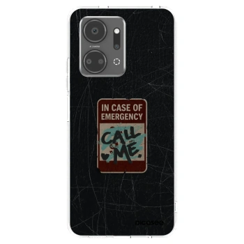 Picasee Honor X7a Hülle - Transparentes Silikon - EMERGENCY