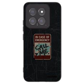 Picasee Xiaomi 14 Hülle - Schwarzes Silikon - EMERGENCY
