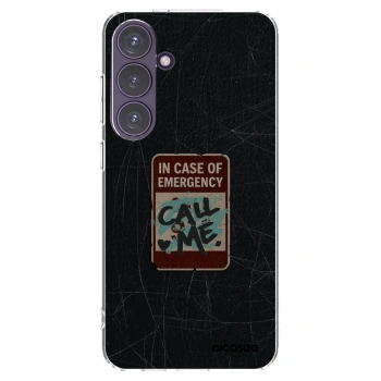 Picasee Samsung Galaxy S24+ S926B 5G Hülle - Transparentes Silikon - EMERGENCY
