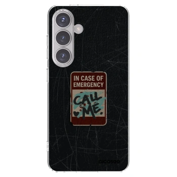 Picasee Samsung Galaxy S24 S921B 5G Hülle - Transparentes Silikon - EMERGENCY
