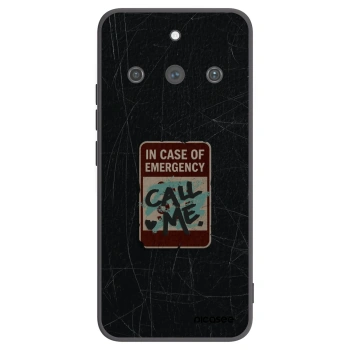Picasee Realme 11 Pro+ Hülle - Schwarzes Silikon - EMERGENCY
