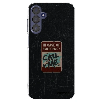 Picasee Samsung Galaxy A15 A155F 4G Hülle - Transparentes Silikon - EMERGENCY