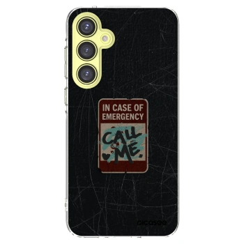 Picasee Samsung Galaxy A35 5G A356B Hülle - Transparentes Silikon - EMERGENCY