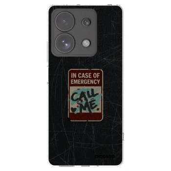 Picasee Xiaomi Redmi Note 13 Pro 4G Hülle - Transparentes Silikon - EMERGENCY