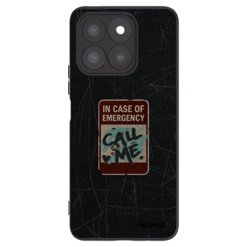 Picasee Honor X8b Hülle - Schwarzes Silikon - EMERGENCY