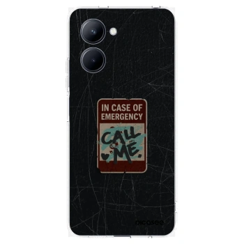 Picasee Realme C33 (2023) Hülle - Transparentes Silikon - EMERGENCY
