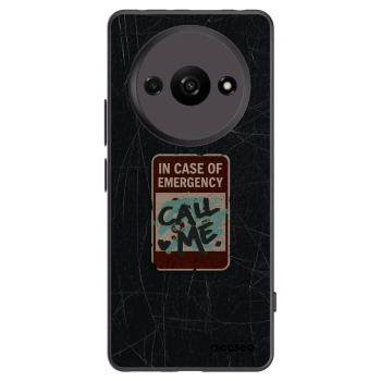 Picasee Xiaomi Redmi A3 Hülle - Schwarzes Silikon - EMERGENCY