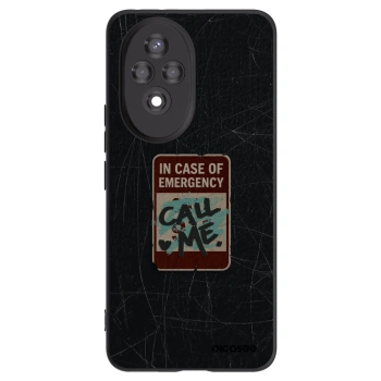 Picasee Honor 200 Pro 5G Hülle - Schwarzes Silikon - EMERGENCY