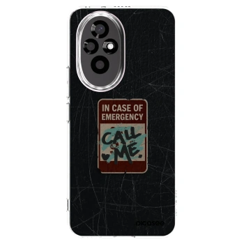 Picasee Honor 200 Pro 5G Hülle - Transparentes Silikon - EMERGENCY