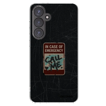 Picasee Samsung Galaxy S24 FE S721B Hülle - Transparentes Silikon - EMERGENCY