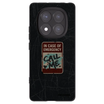 Picasee Xiaomi Redmi Note 14 Pro 5G Hülle - Schwarzes Silikon - EMERGENCY