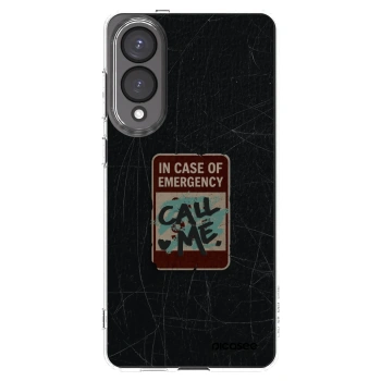 Picasee Samsung Galaxy S25 Edge 5G Hülle - Transparentes Silikon - EMERGENCY